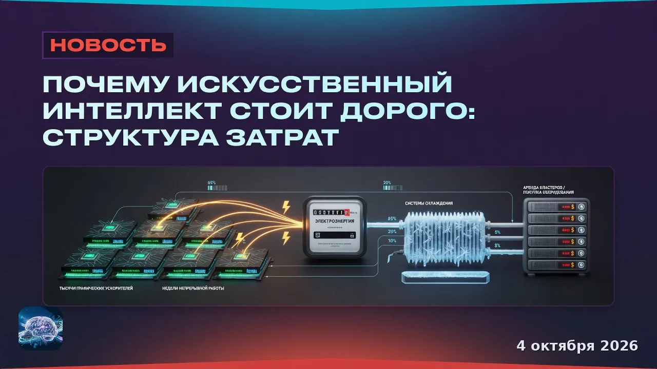 Почему искусственный интеллект стоит дорого: структура затрат