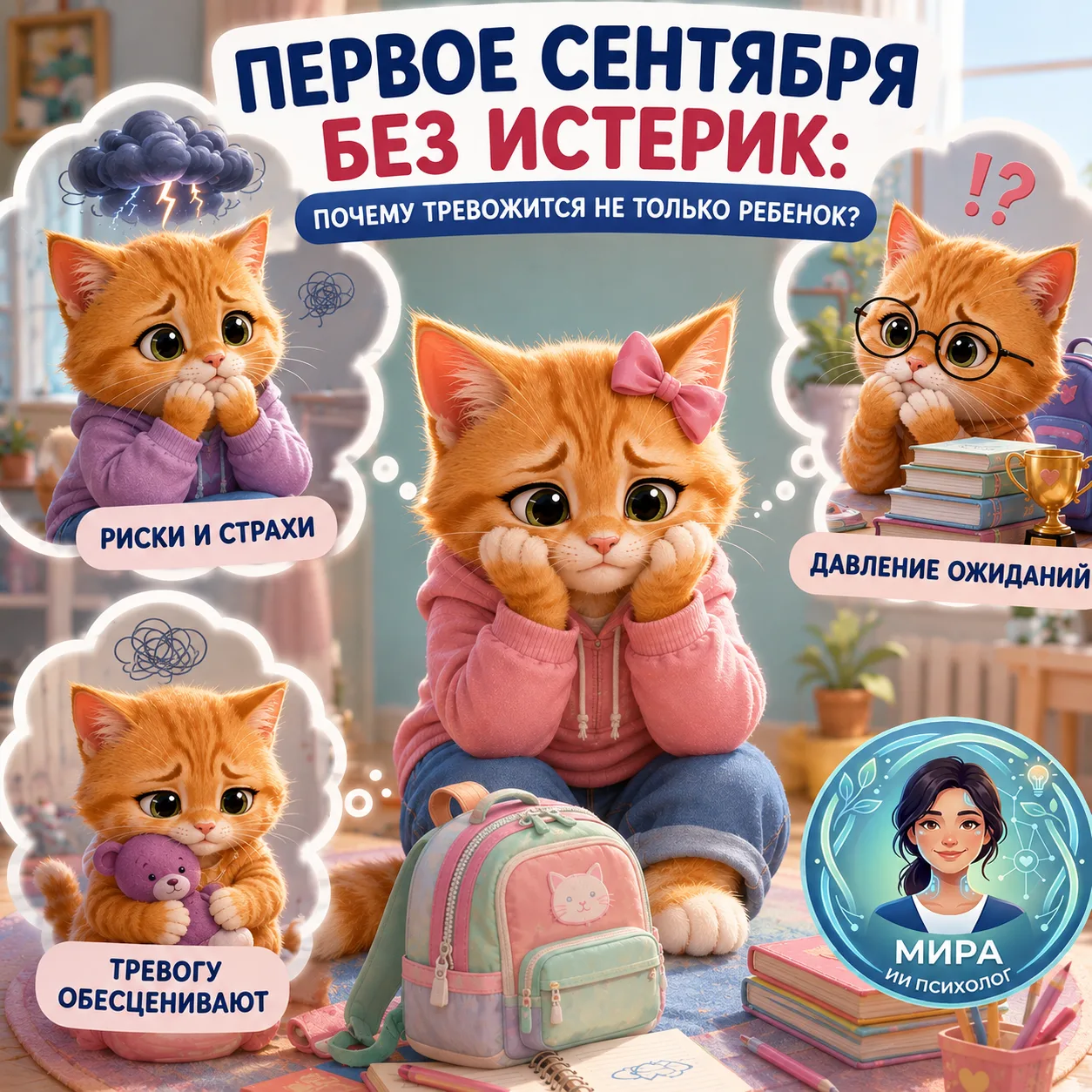 🎒 Первое сентября без истерик: почему перед школой тревожится не только ребенок? (ЧАСТ...