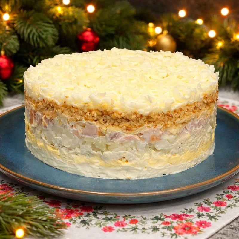 САЛАТ «СНЕЖНАЯ КОРОЛЕВА» — ЛУЧШИЙ САЛАТ НА НОВЫЙ ГОД 🎄