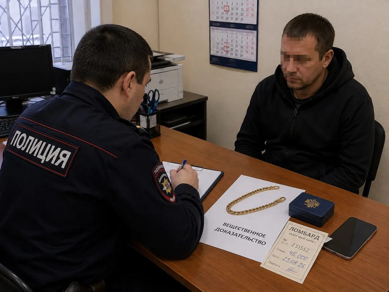 В Барнауле полицейские раскрыли случай грабежа у подъезда.