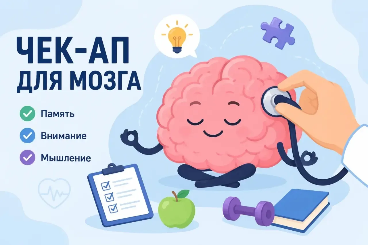 ✌🏻Чек-ап для мозга: позаботьтесь о самом важном 
 
 22 июля в рамках Недели сохранения здоровья гол
