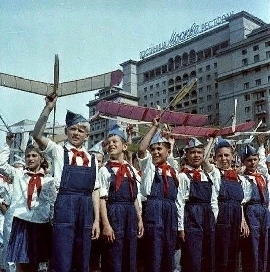 Парад пионеров, 1972 год.