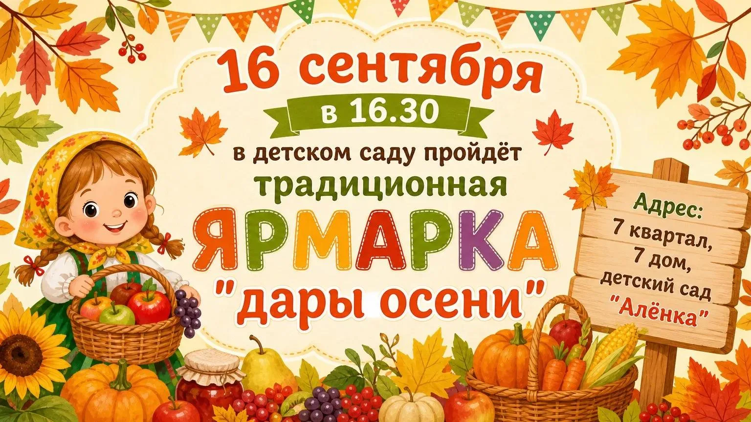 🍁 Ярмарка «Дары осени»: праздник творчества и уюта! 🍁