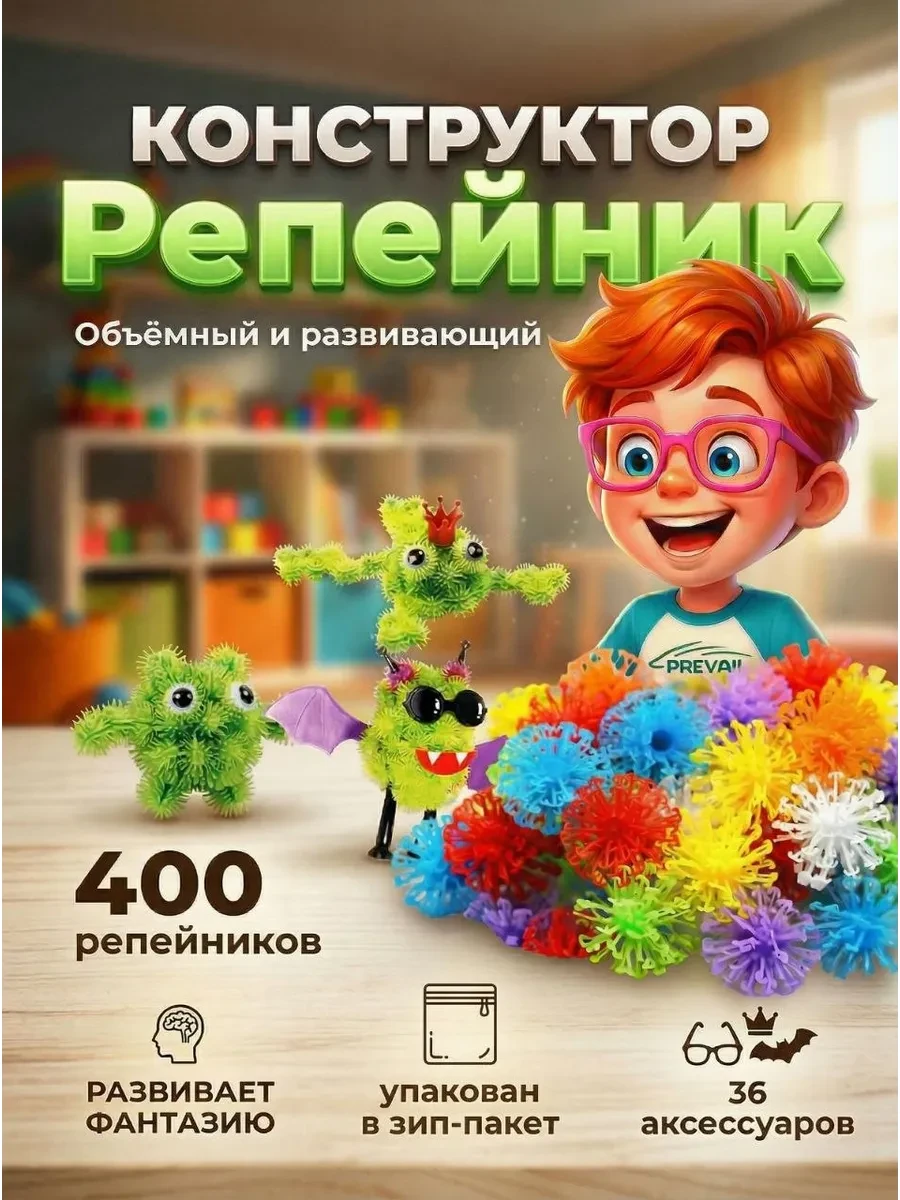 ⚡️ Конструктор липучка репейник, PREVAIL