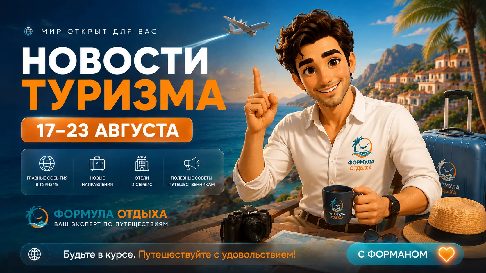 🌍 Что нового произошло в мире путешествий с 17 по 23 августа?