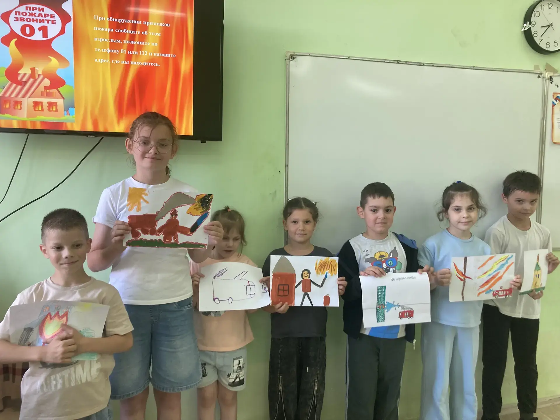 🔴🔥В нашем пришкольном лагере дневного пребывания прошёл час пожарной безопасности.
✅👧👦Летние кан