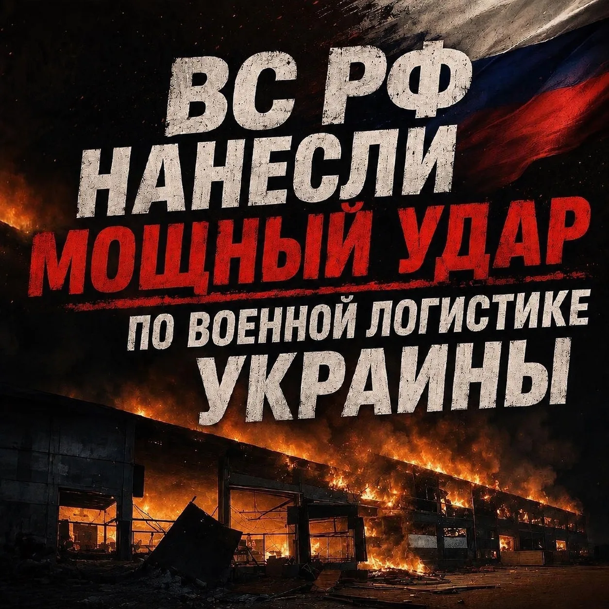 🇷🇺 ВС РФ нанесли мощный удар по военной логистике Украины