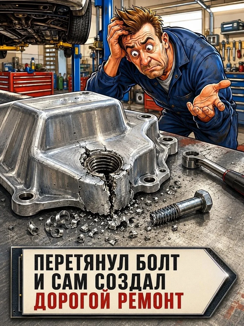 ПЕРЕТЯНУЛ БОЛТ И ПОЛУЧИЛ ДОРОГОЙ