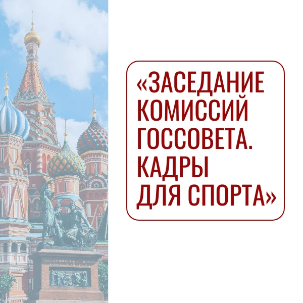 На заседании комиссий Госсовета обсудили кадровые вопросы в сфере физкультуры и спорта