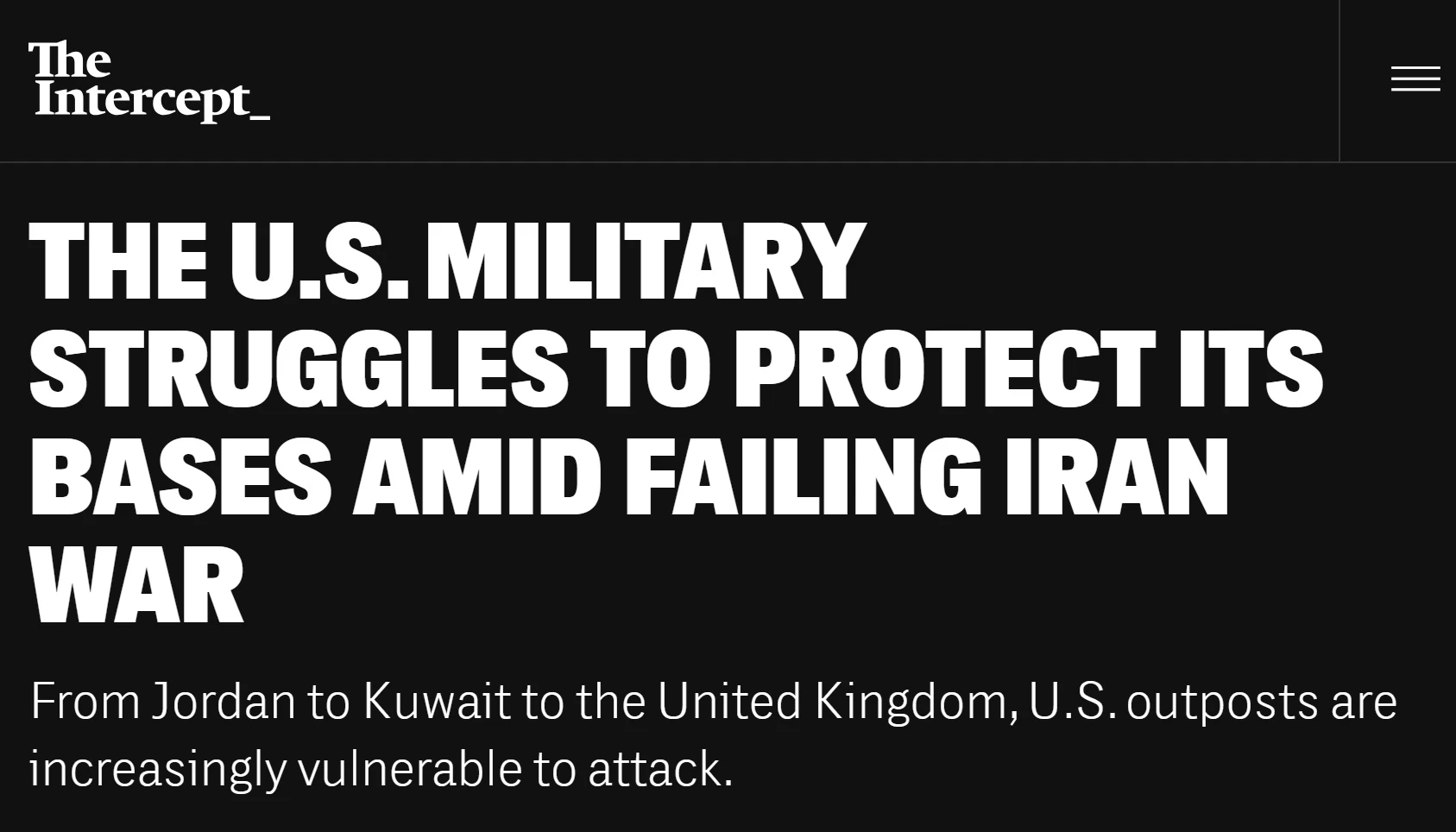 🇺🇸США рискуют не восстановить военное присутствие на Ближнем Востоке, — The Intercept