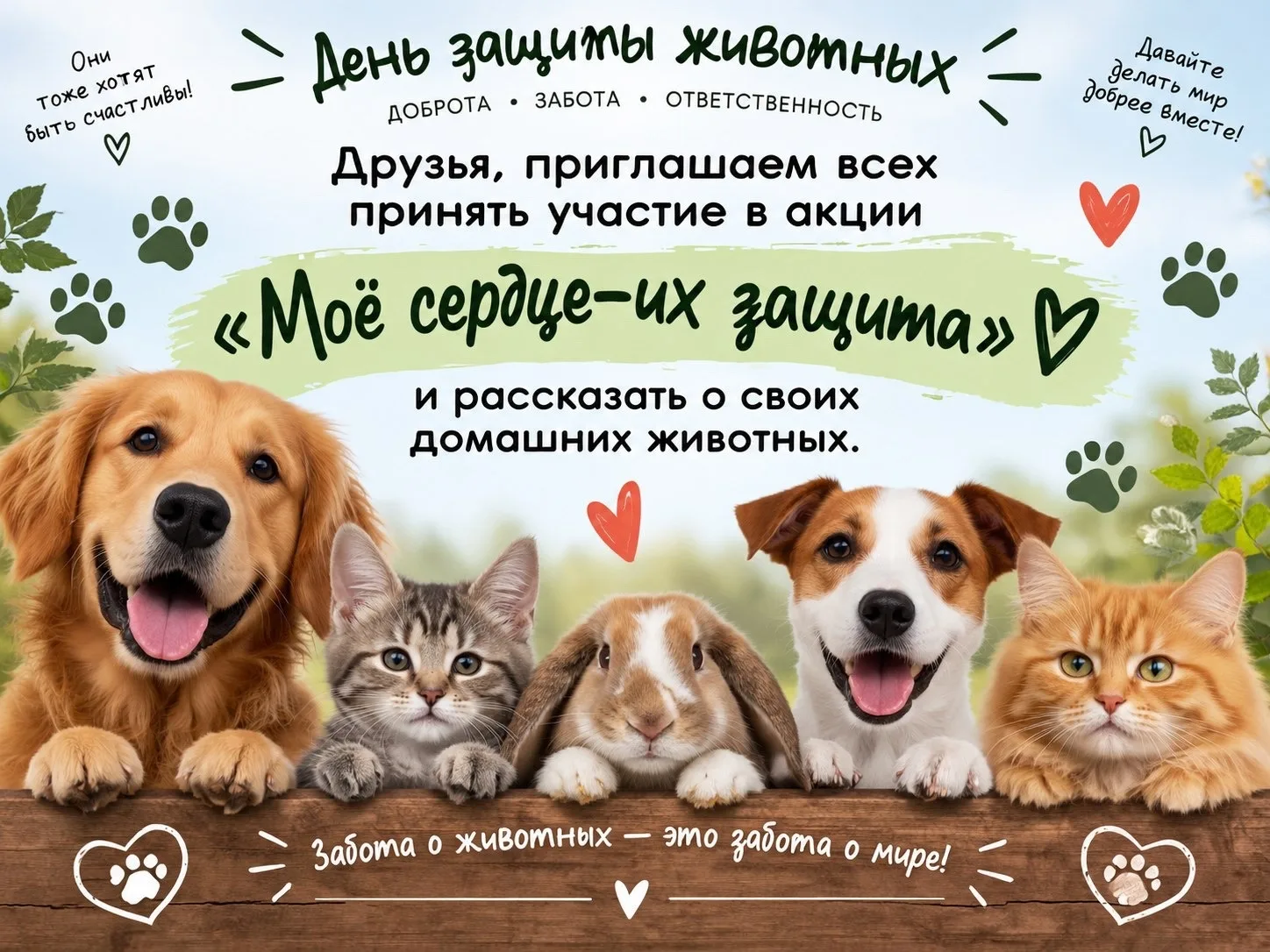 В лицее проходит Акция: «Моё сердце — их защита»