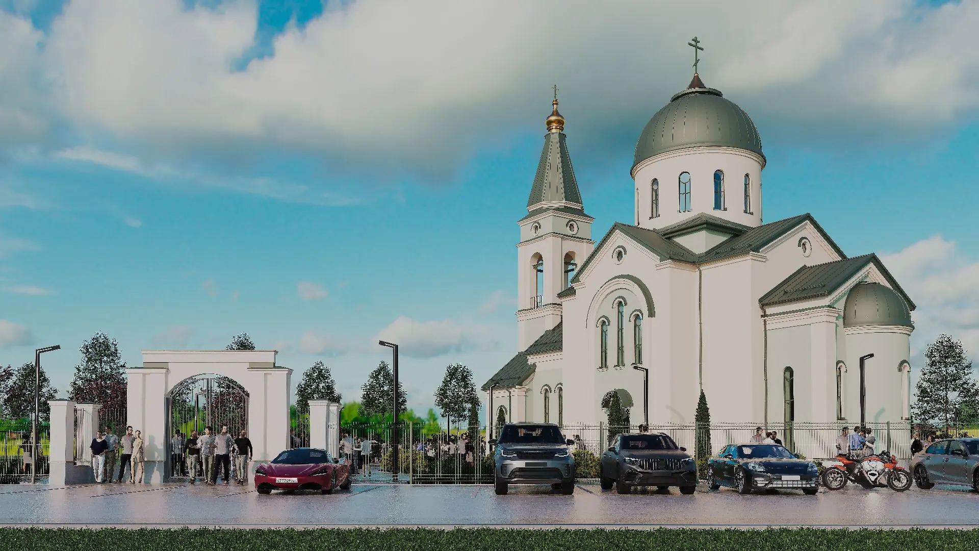 Благоустройство для храма преп. Серафима Саровского
