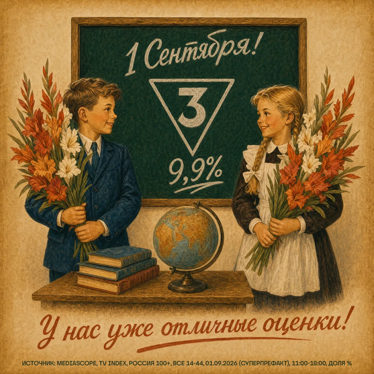С такой долей можно и родителей в школу вызывать, но только чтобы похвастаться.
