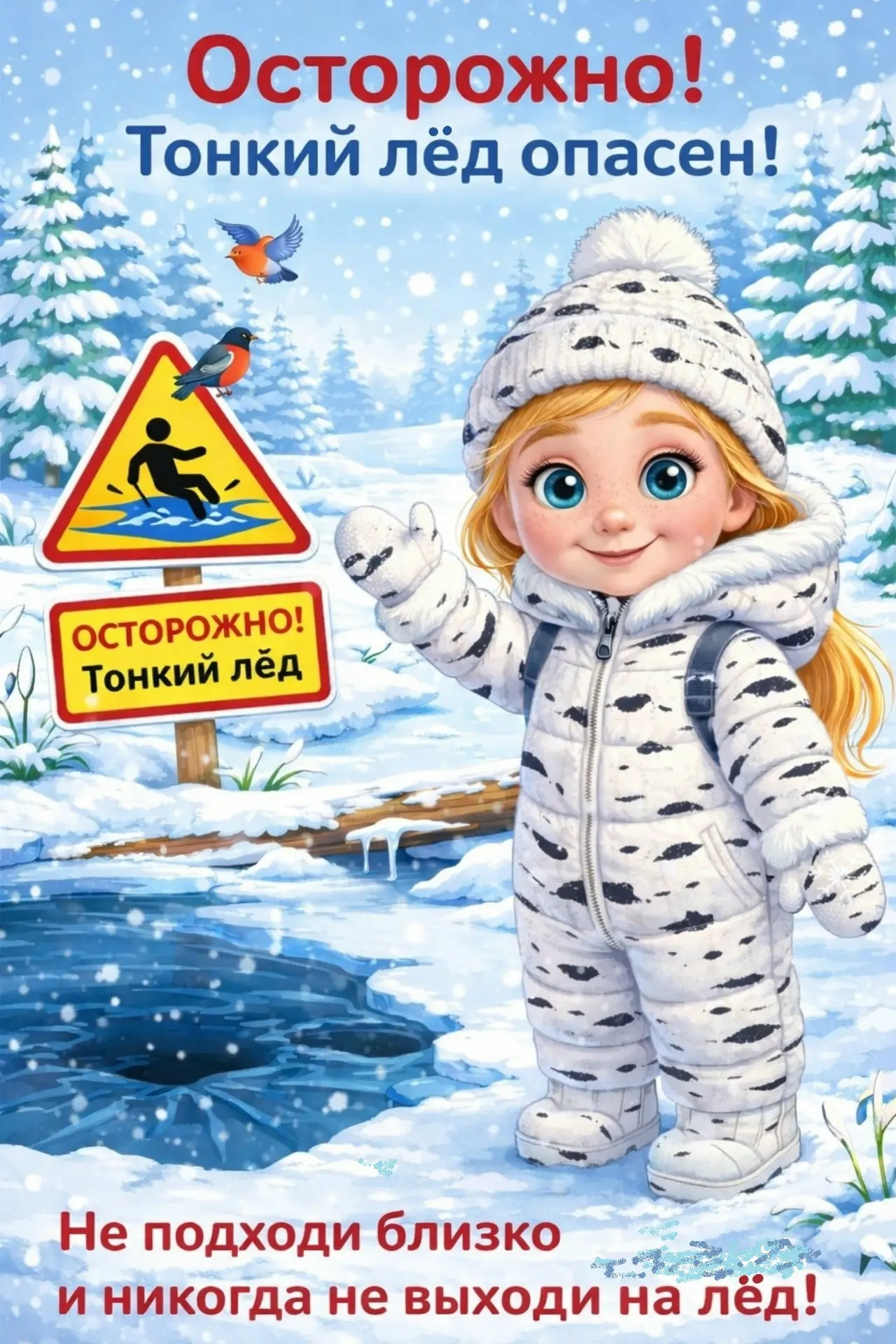 С наступлением теплой погоды лед тает, становясь хрупким и опасным. Помните, каждый год...