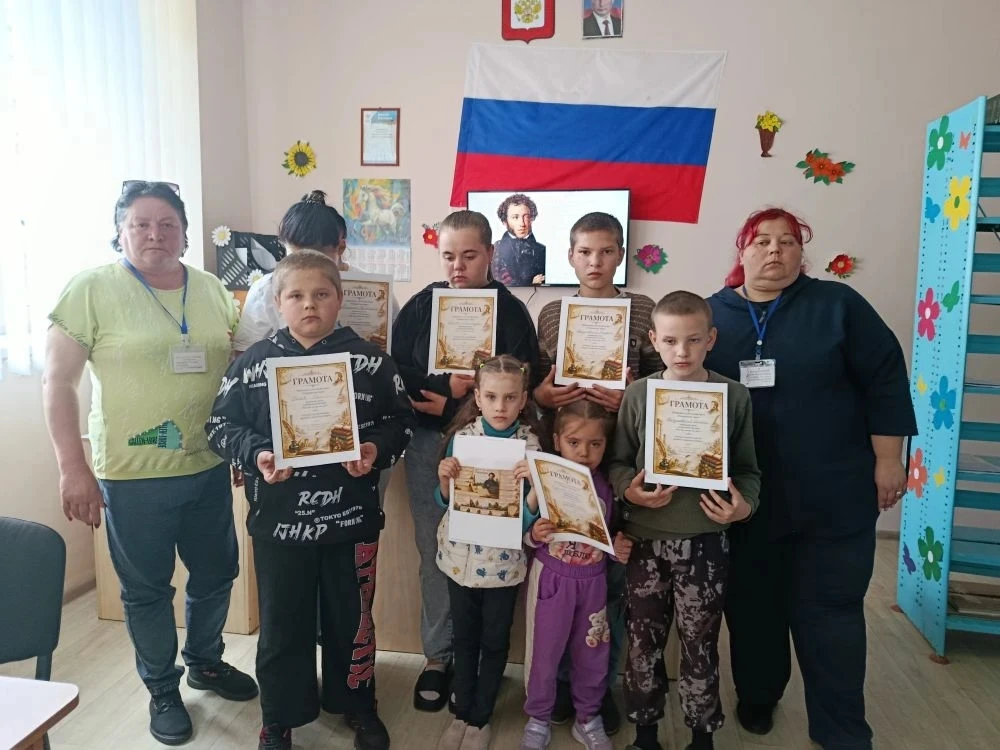 В Дудчинской библиотеке прошел литературный час "В мире сказки"  Мероприятие состоялось в рамках Пуш