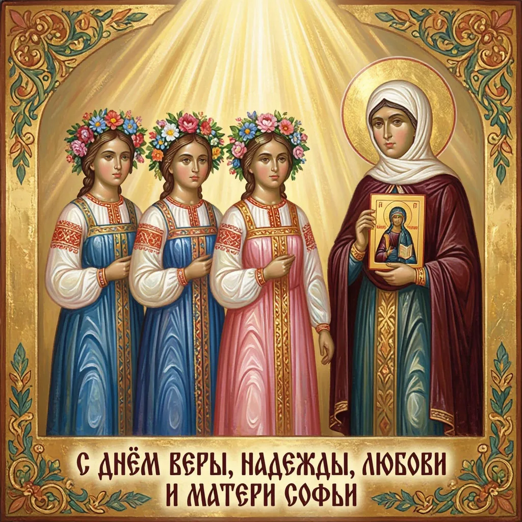 🕊️ 30 сентября — День памяти святых мучениц Веры, Надежды, Любови и матери их Софии