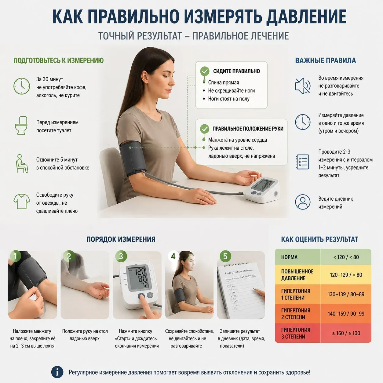 🩺 Проверь себя: когда вы в последний раз измеряли давление?