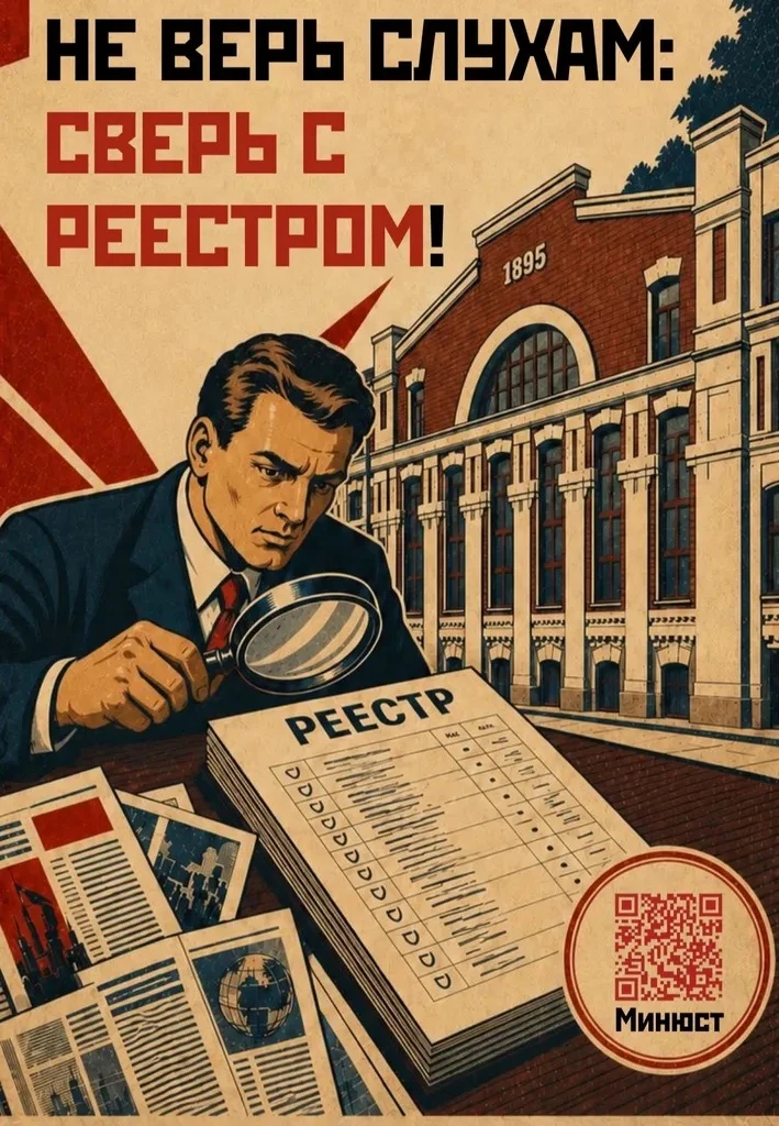 ⚖️ Информация об иностранных агентах требует внимательности: этот статус устанавливается официально 