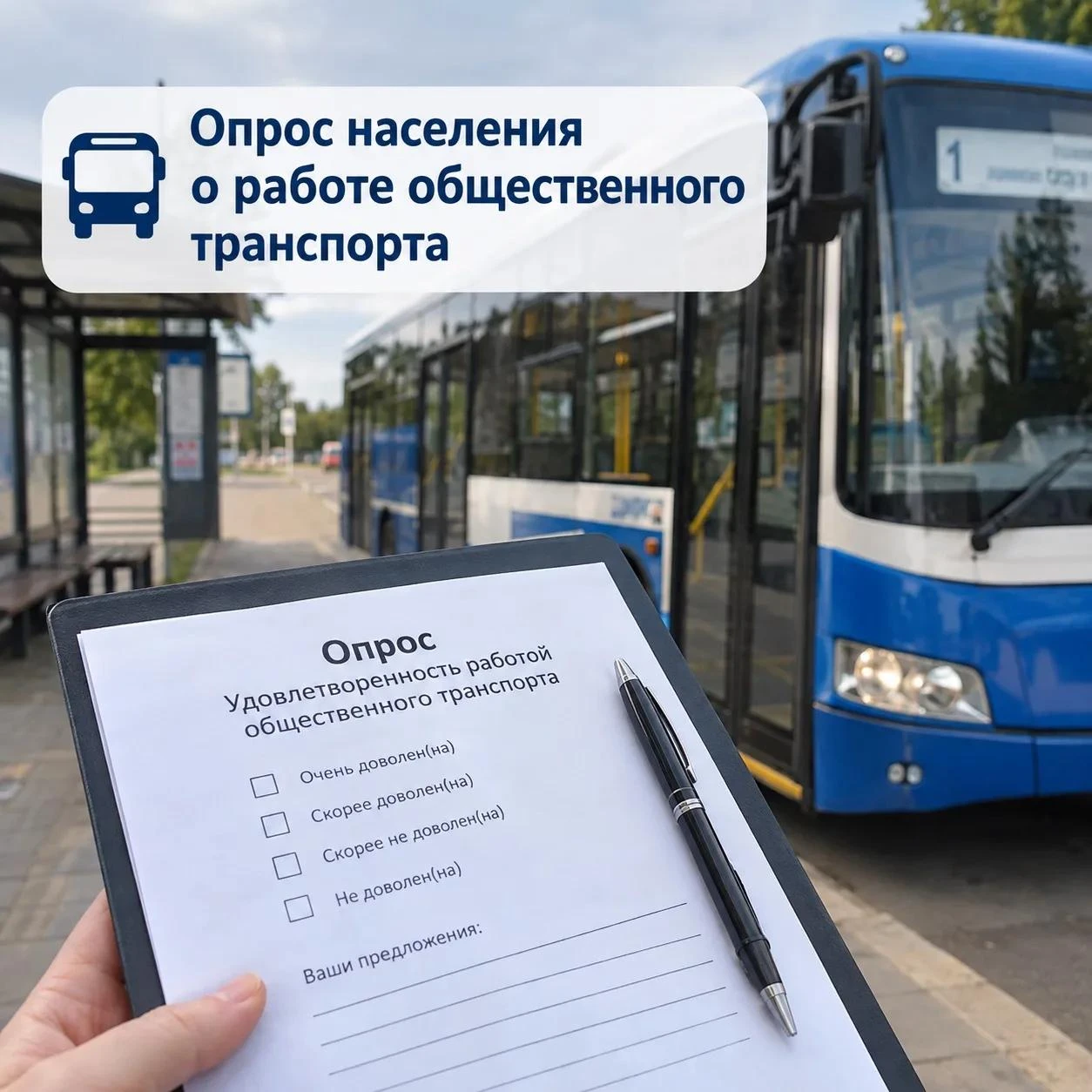 🚌 Опрос о работе общественного транспорта