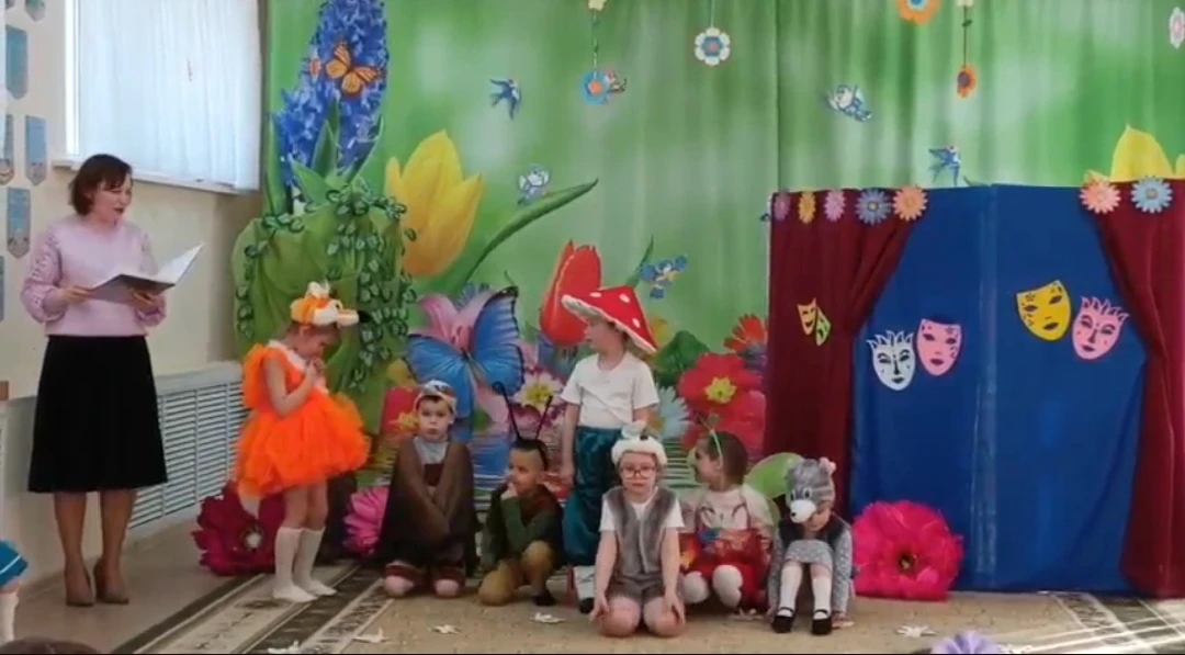 Театральный праздник у дошкольников: день творчества и дружбы!  🎉27 марта в Новотарманском детском с