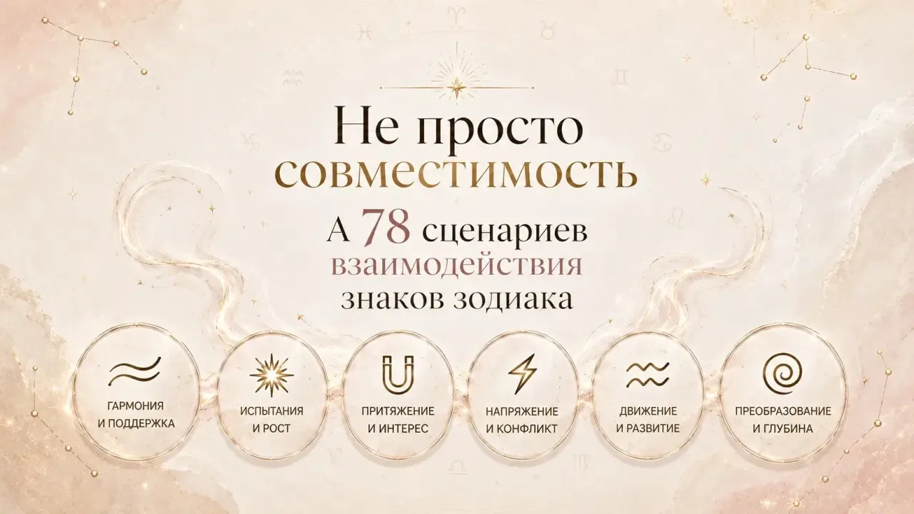 Вы знали, что между знаками Зодиака существует 78 вариантов взаимодействия? 😳

Да-да, не просто: «О