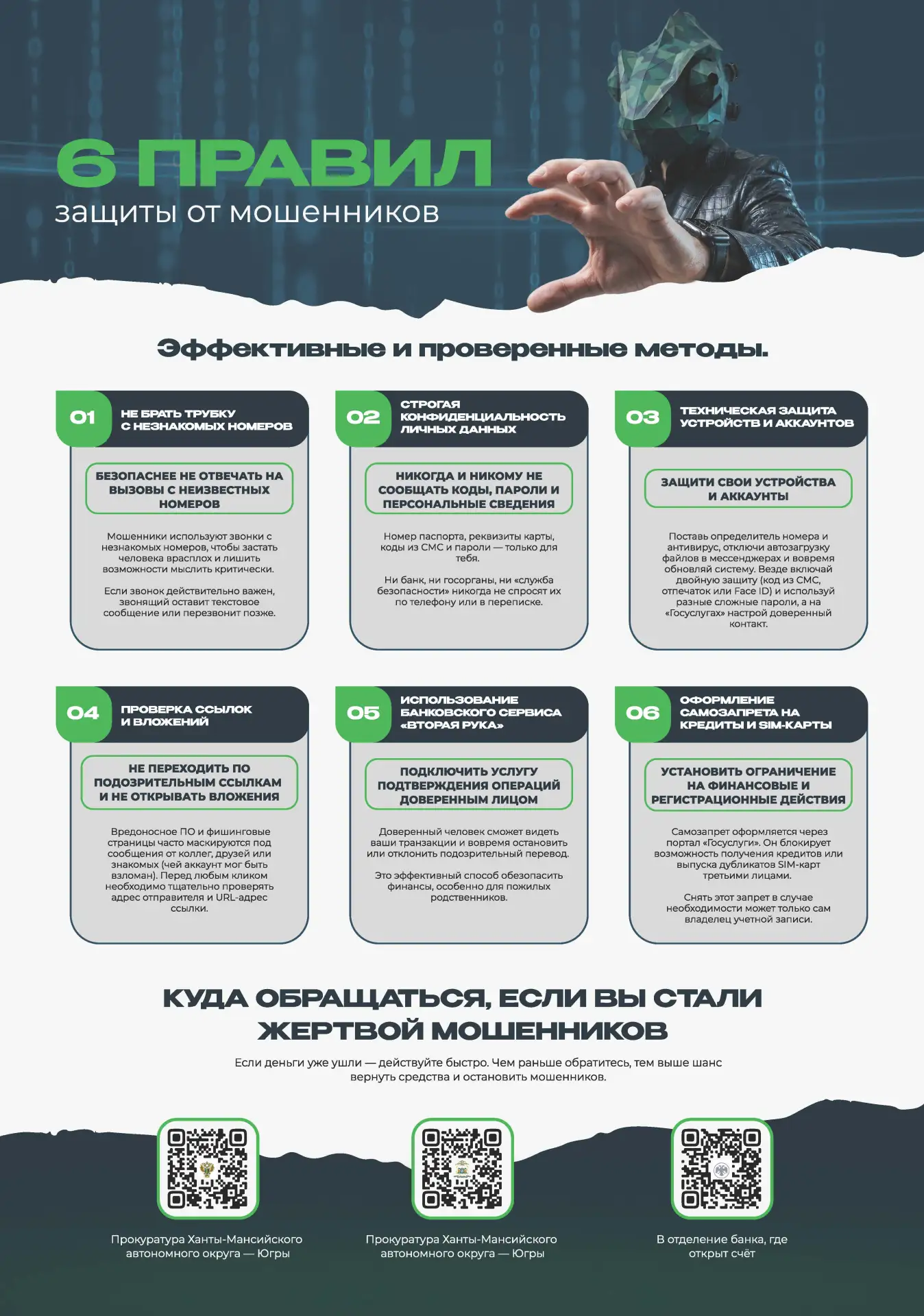 Не знаете, как защититься от мошенников❓🥷