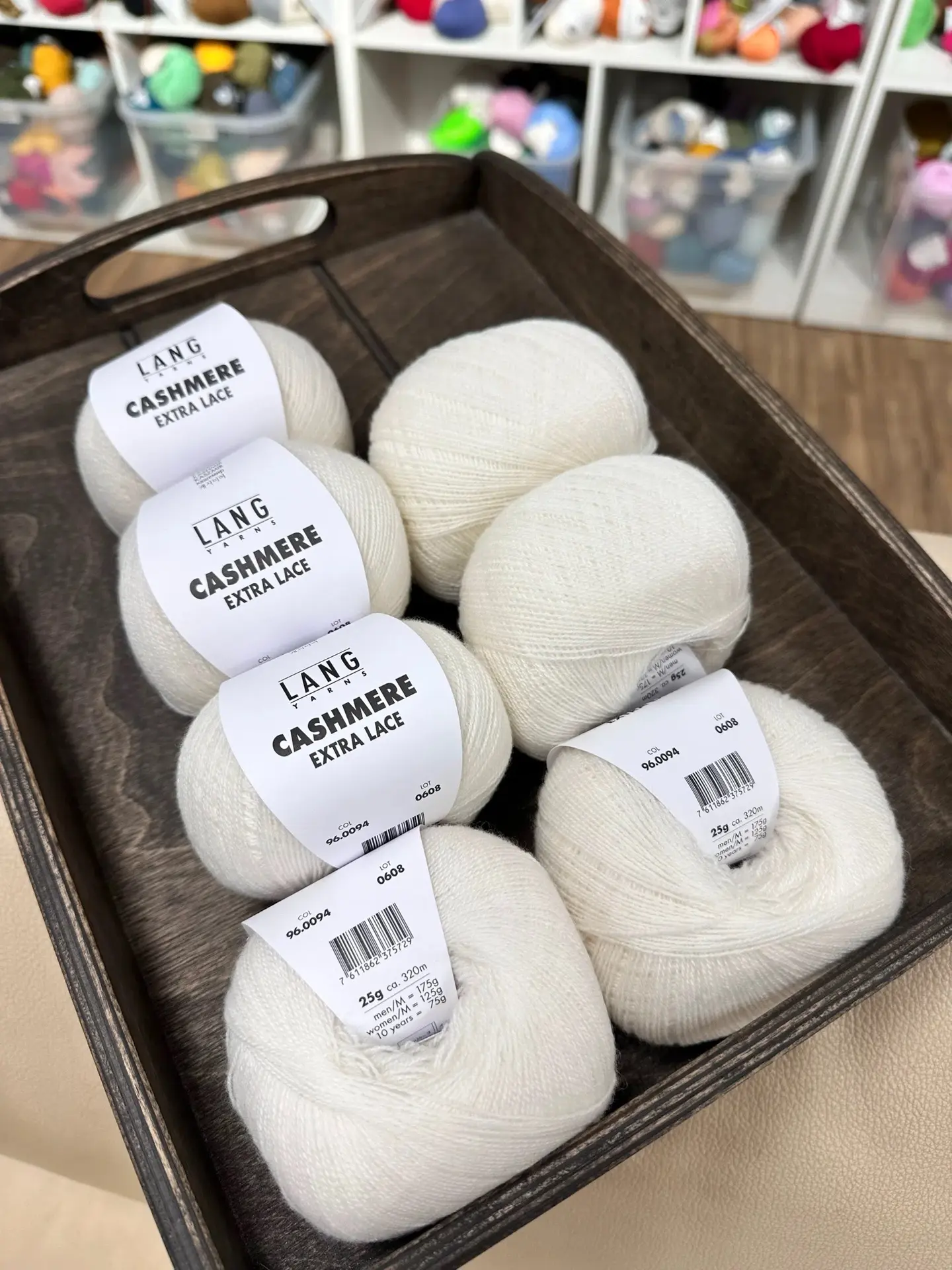 Косынка из пряжи LANG YARNS CASHMERE EXTRA LACE!