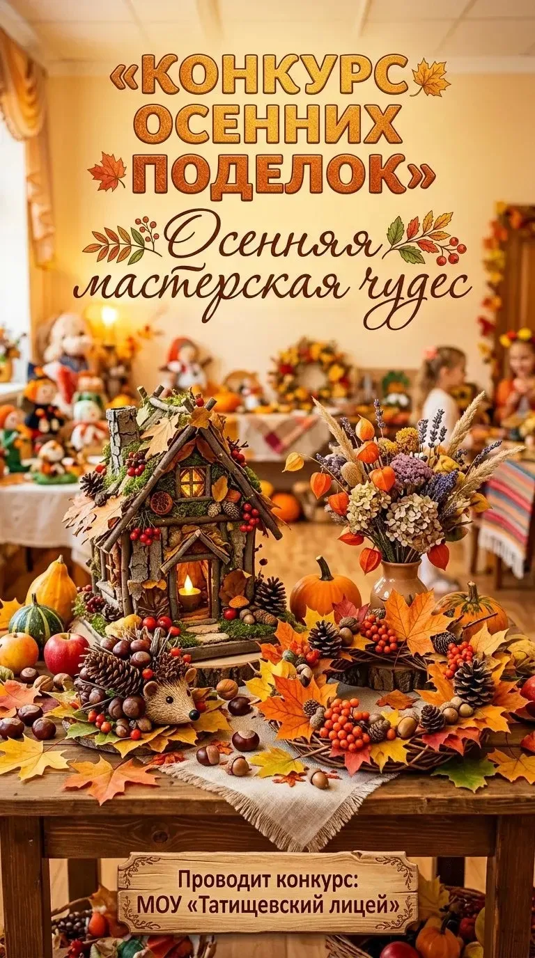🍂 КОНКУРС «ОСЕННЯЯ МАСТЕРСКАЯ ЧУДЕС»: СОЗДАЁМ МАГИЮ ВМЕСТЕ! 🍁