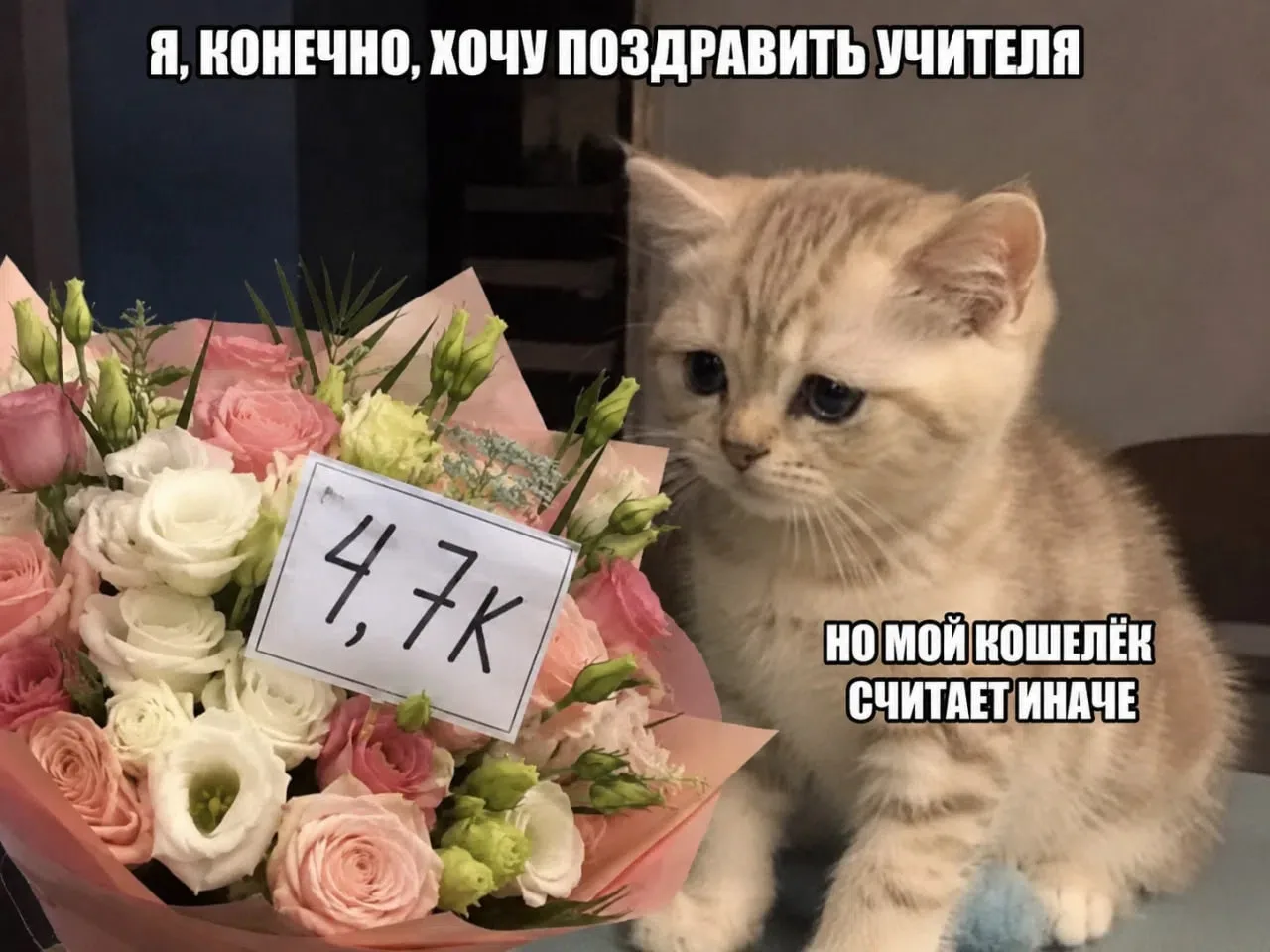 Букет учителю к 1 сентября обойдётся москвичам почти в 4,7 тысячи рублей — на 9% дороже...