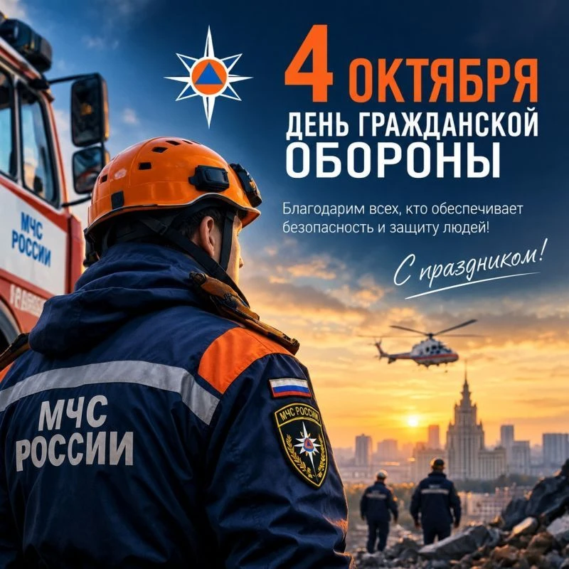 🚨✨ 4 ОКТЯБРЯ — ДЕНЬ ГРАЖДАНСКОЙ ОБОРОНЫ! ✨🚨