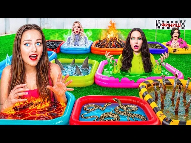 САМАЯ БОЛЬШАЯ НАСТОЛЬНАЯ ИГРА С БАССЕЙНАМИ ЧЕЛЛЕНДЖ 2 !