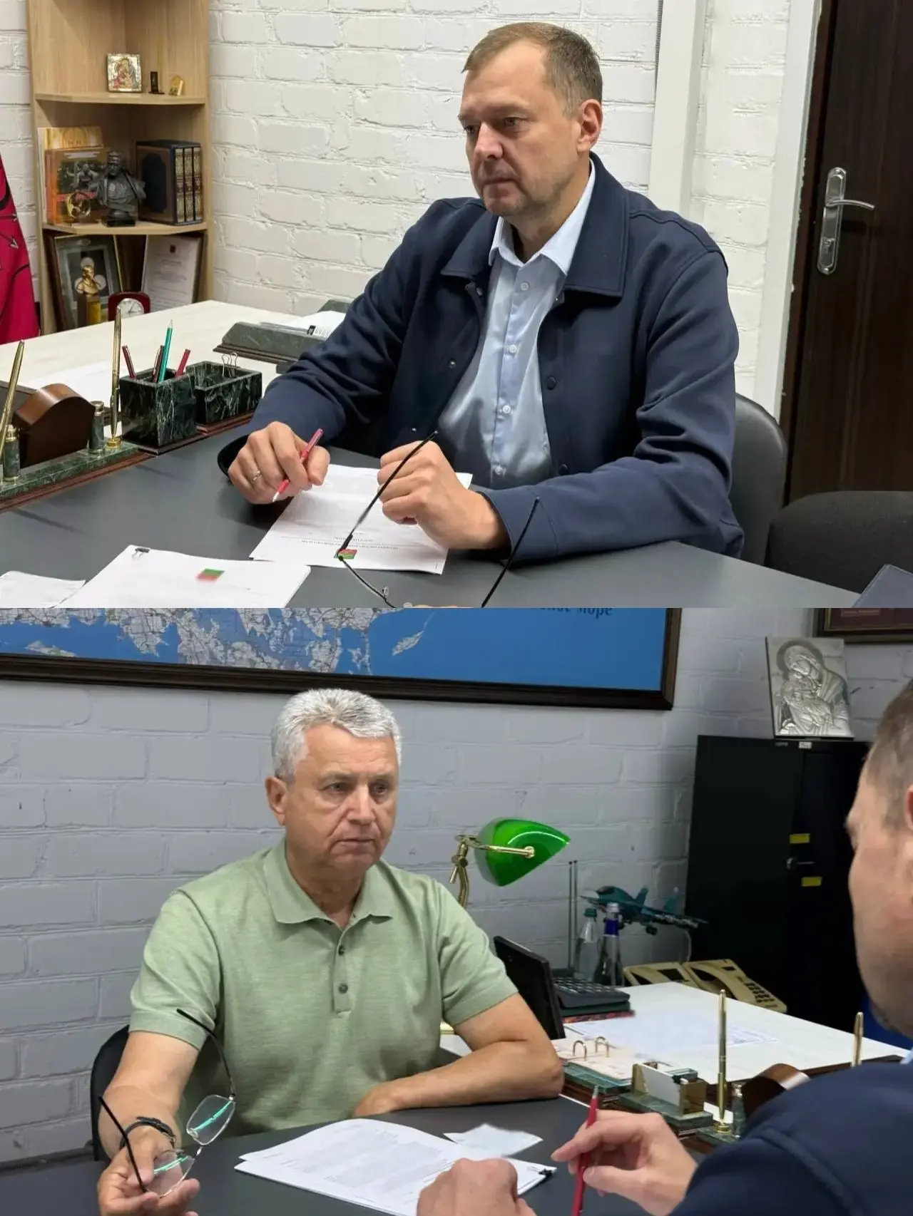 Балицкий Евгений провел встречу с председателем Заксобрания Виктором Емельяненко

Во время рабочей в