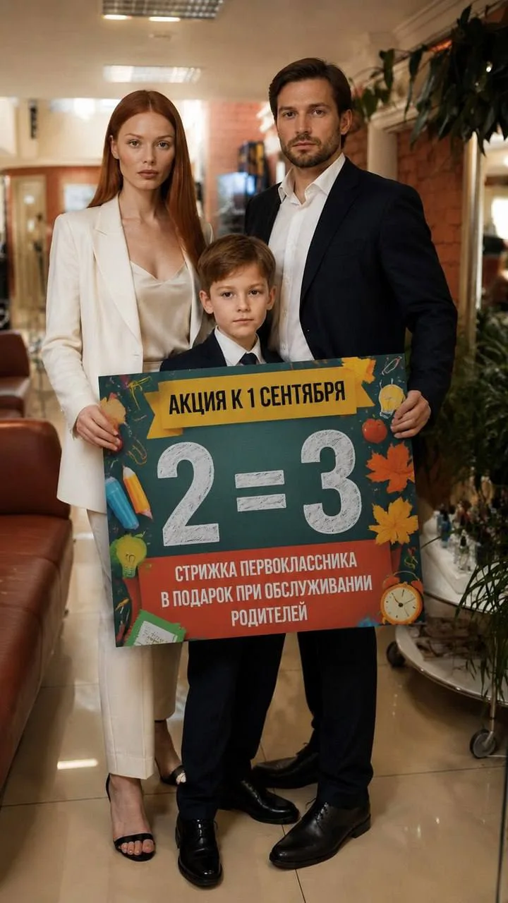 Стрижка первоклассника- в подарок!