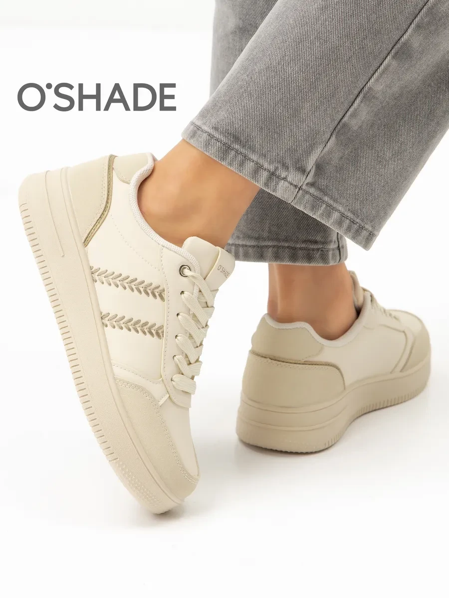 ⚡️ O'SHADE Кроссовки женские бежевые, O`SHADE