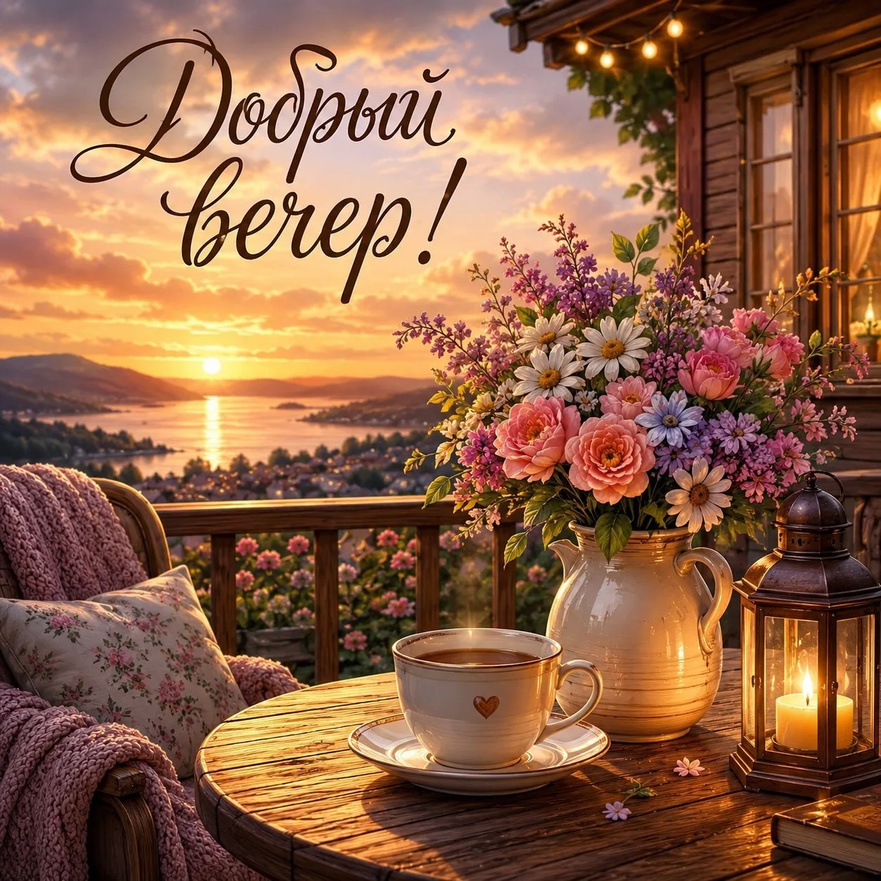 🌙✨ Добрый вечер! ✨😊  Пусть этот вечер принесёт спокойствие, уют и приятный отдых после насыщенного д