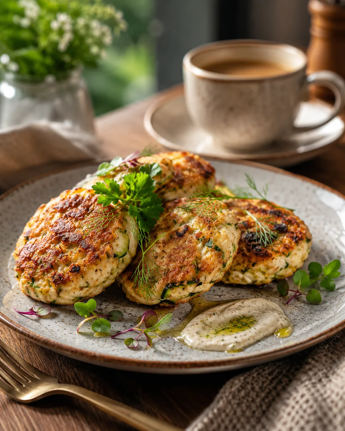 Куриные котлеты с кабачком