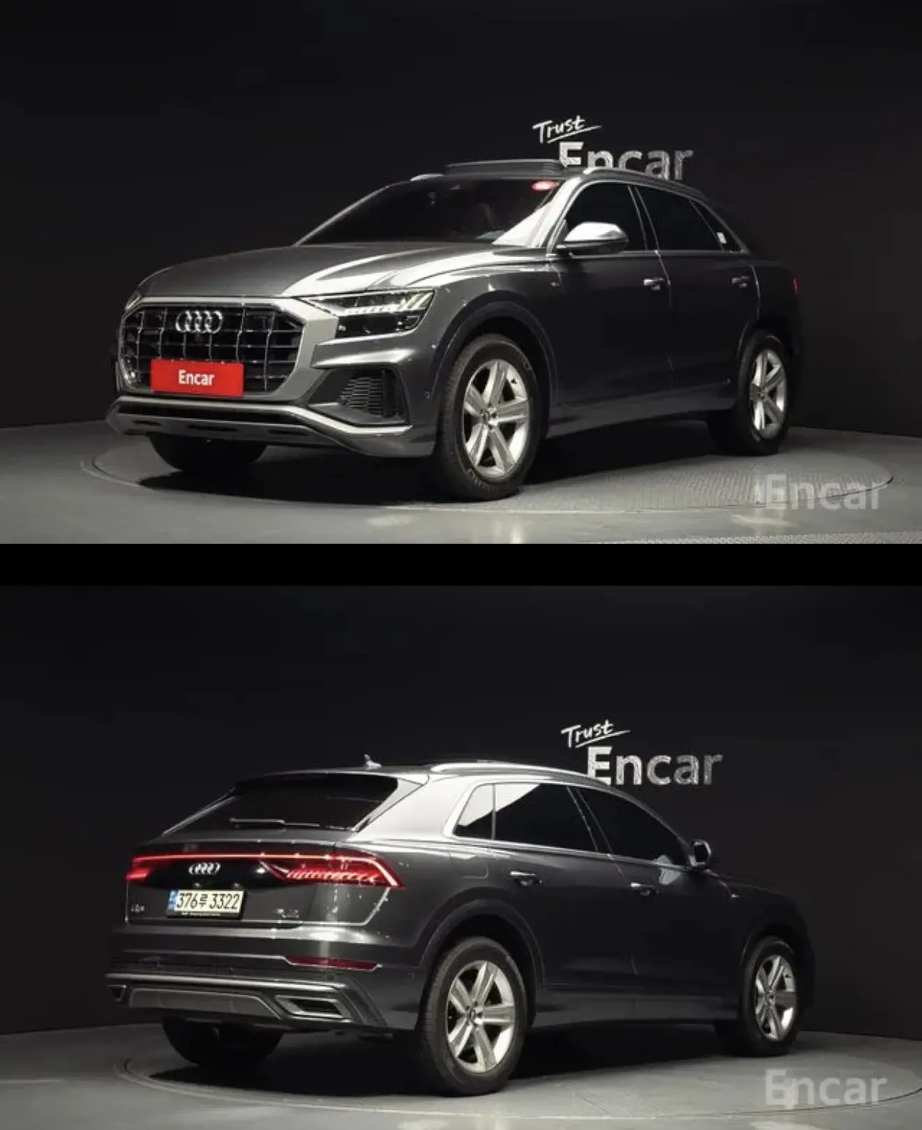 Audi Q8
 (4M)45 TDI quattro Premium
Выпуск 11/2021 
Пробег 74,617 км
Объем 3 л дизель 
Цена в Корее 