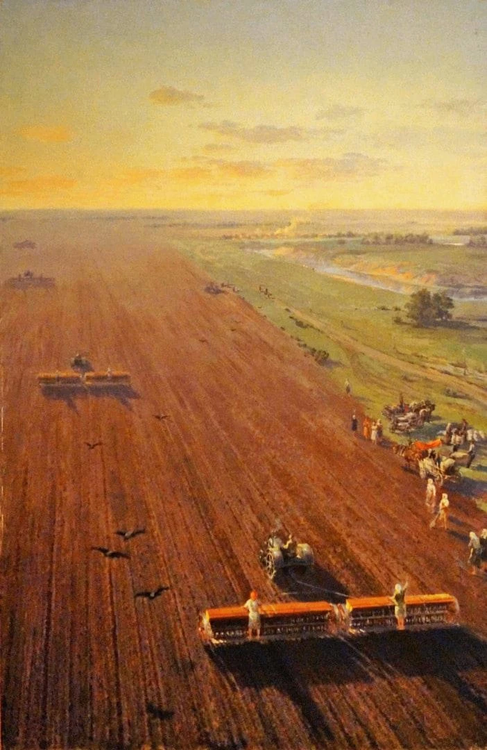 Первая колхозная весна 1957 г.