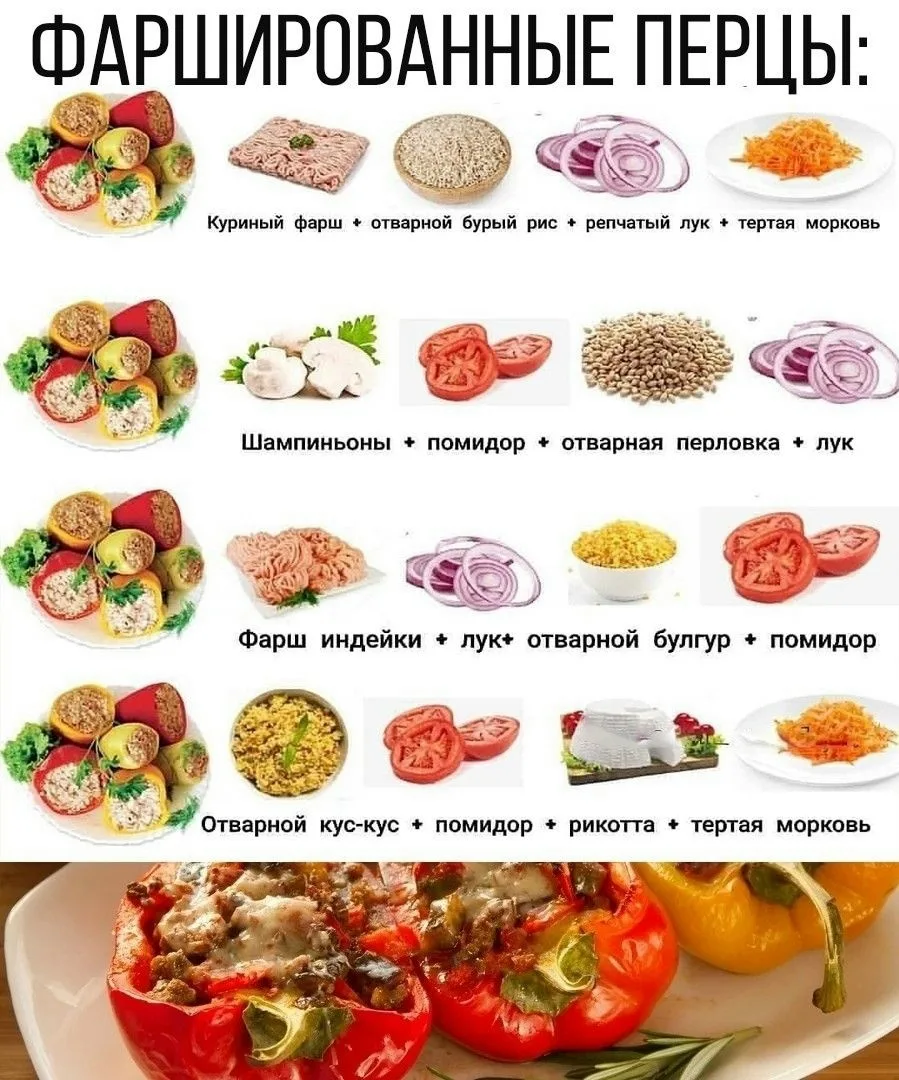 Чем фаршировать перчик 💥