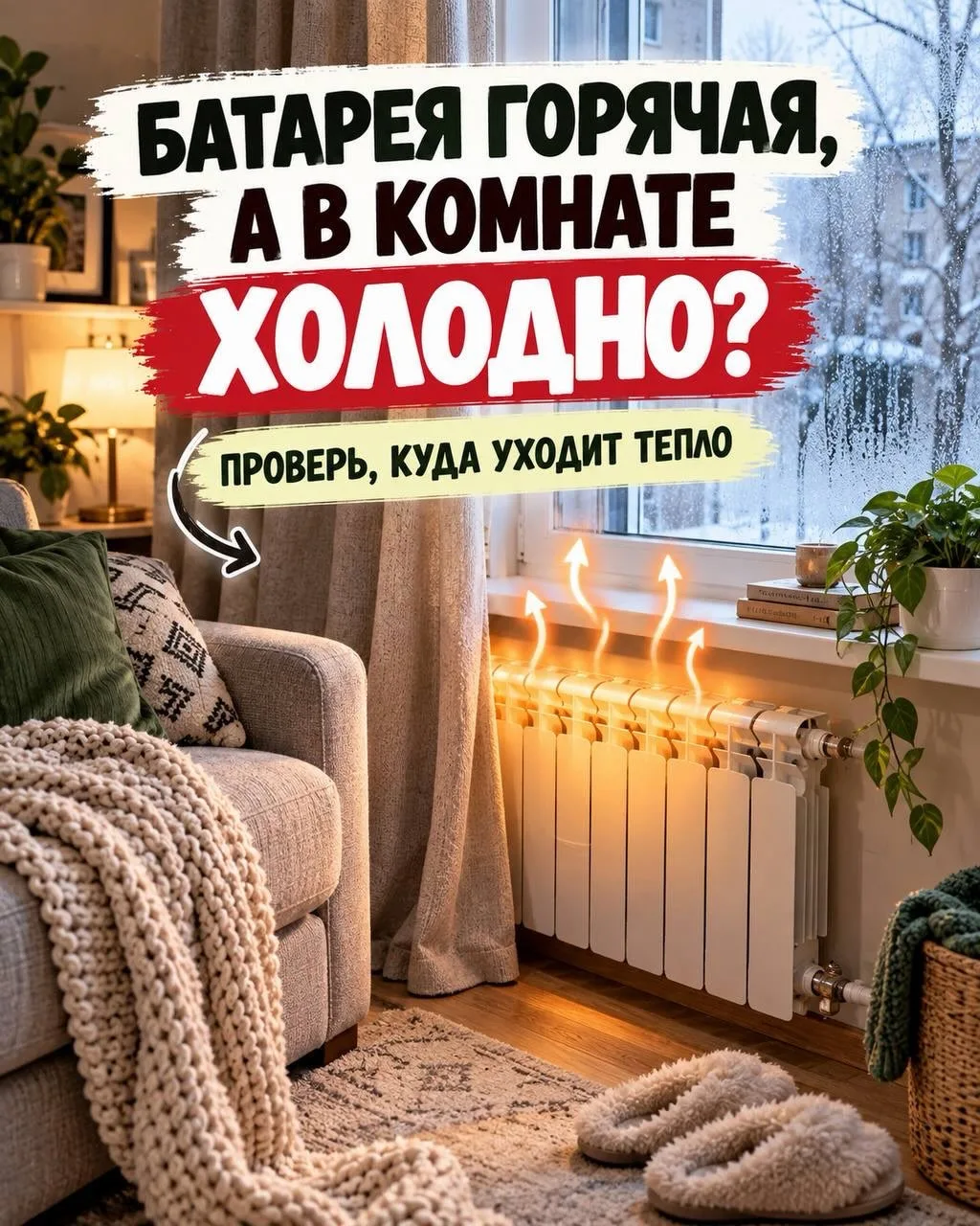 🔥 БАТАРЕЯ ГОРЯЧАЯ, А В КОМНАТЕ ХОЛОДНО?