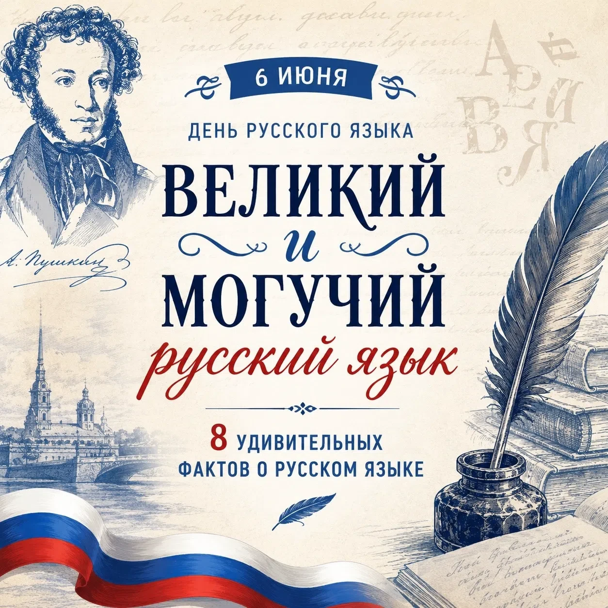 6 июня — День русского языка и Пушкинский день в России