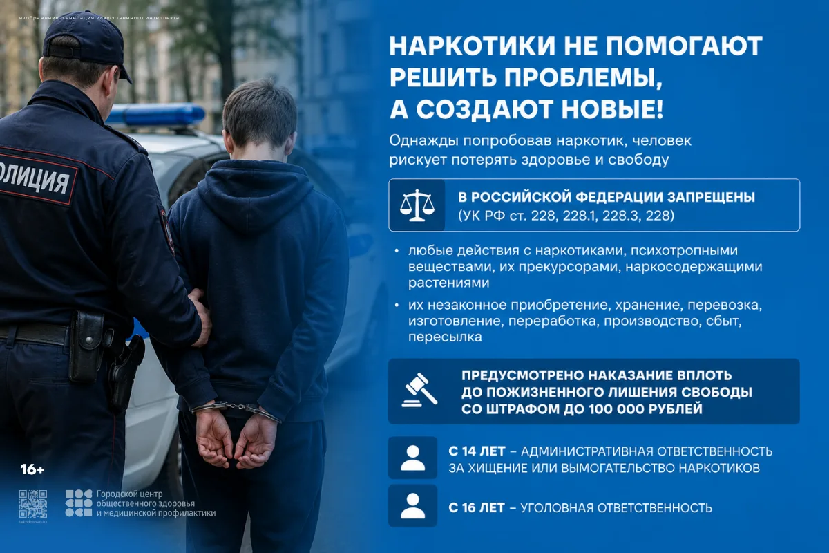 С 22 по 28 июня 2026 г. проходит Неделя профилактики употребления наркотических средств.

Любые дейс