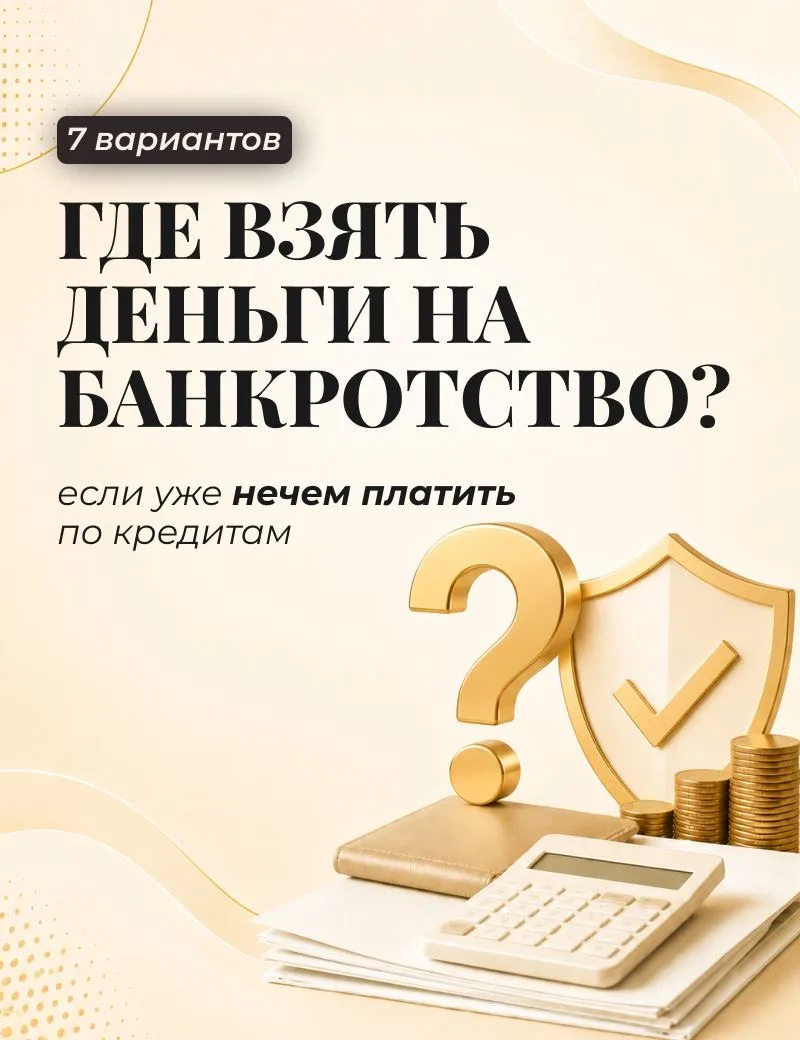 🚨 Откуда взять деньги на банкротство, если платить по кредитам уже сложно?