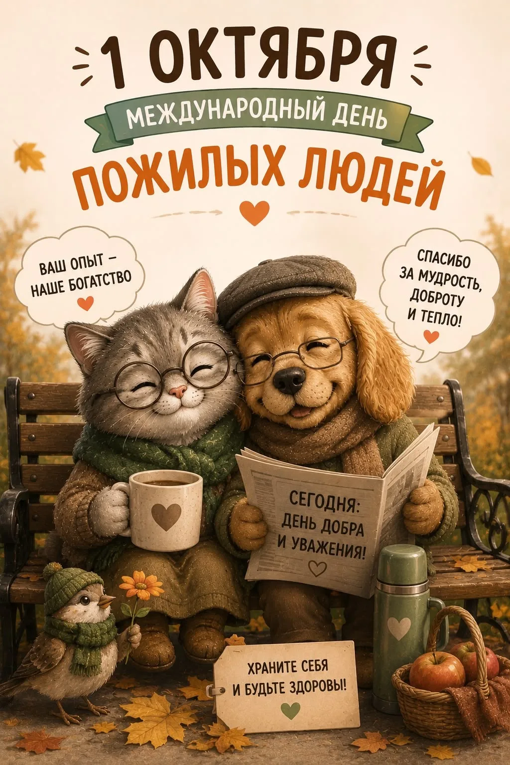 1 октября - Международный день пожилых людей 🤗