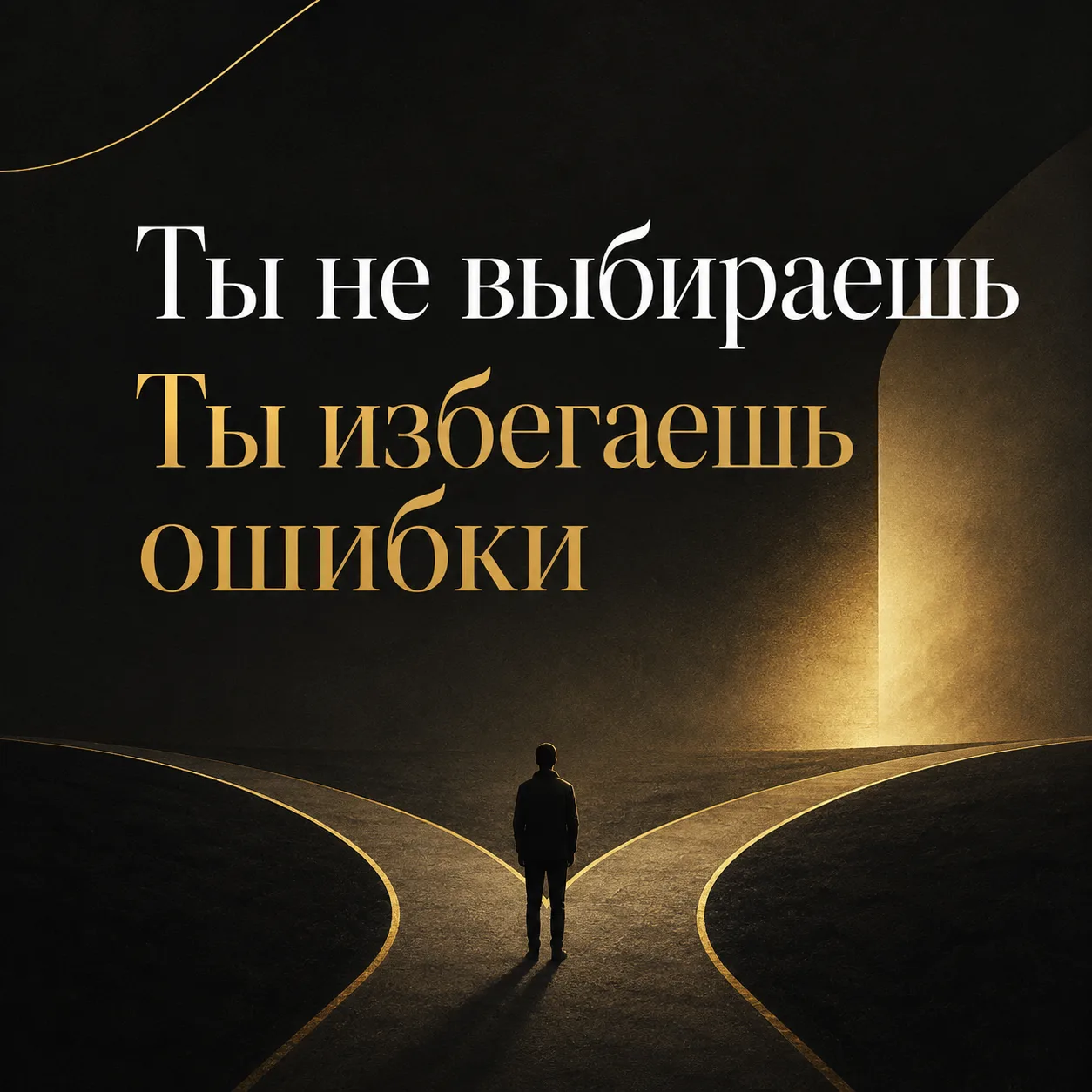 Ты не выбираешь. Ты избегаешь ошибки