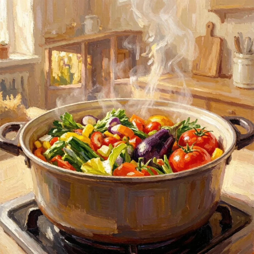 Овощное рагу, которое съедают внуки