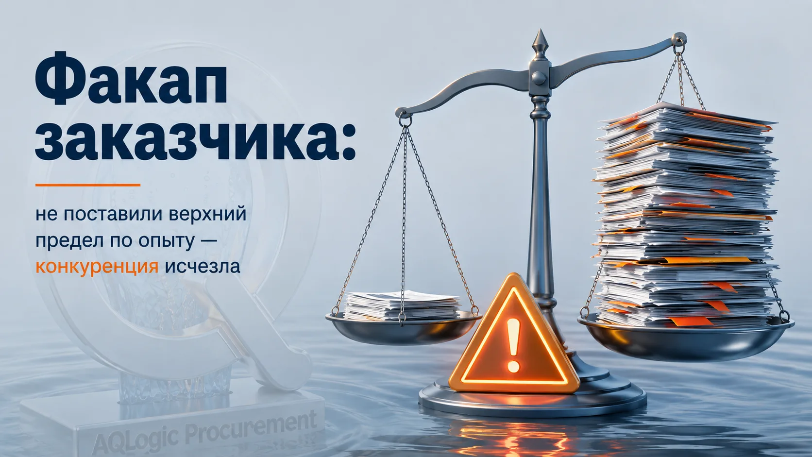 Факап заказчика: не установили верхний предел по критерию оценки "опыт" и конкуренция и...
