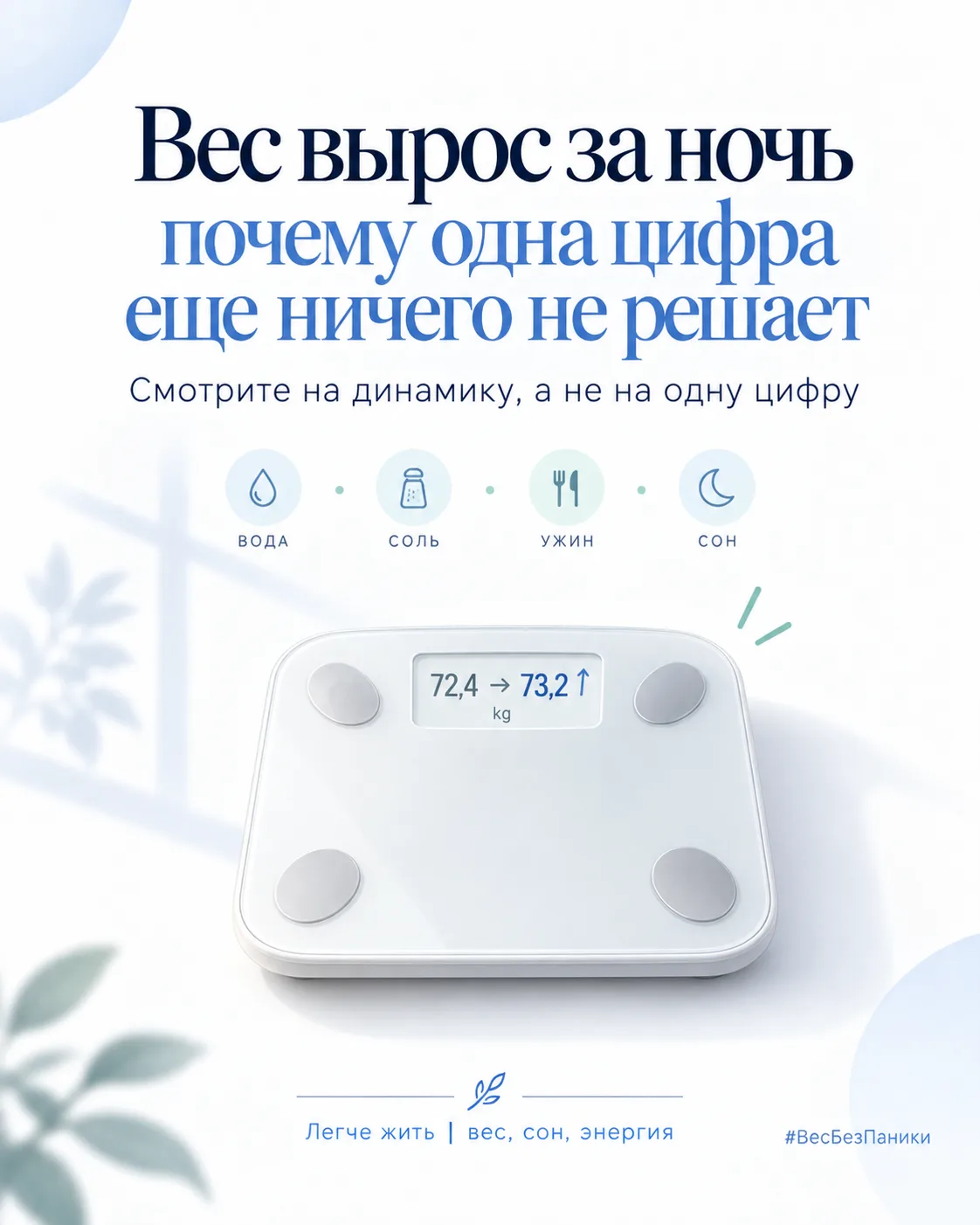 Вес вырос за ночь: почему одна цифра еще ничего не решает