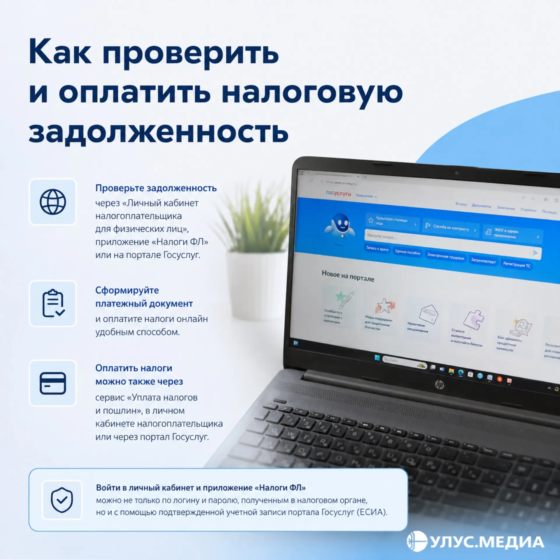 📱 Как проверить и оплатить налоговую задолженность