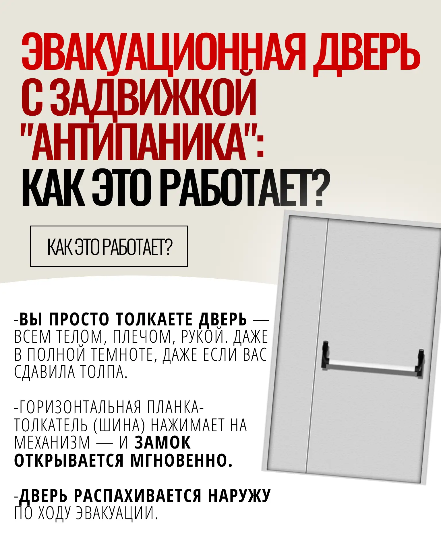 Дверь, которая не даст вам сгореть заживо.